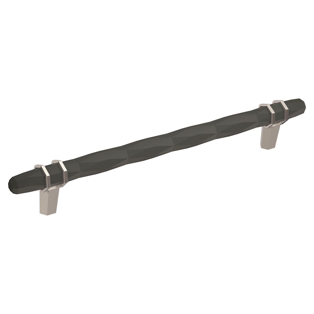 203mm London Cabinet Pull, Black Bronze/Polished Chrome