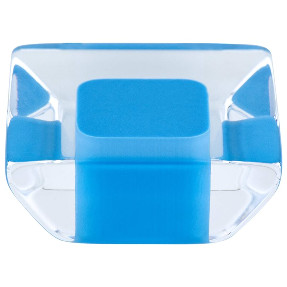 1-5/16" Core Acrylic Knob, Transparent Blue