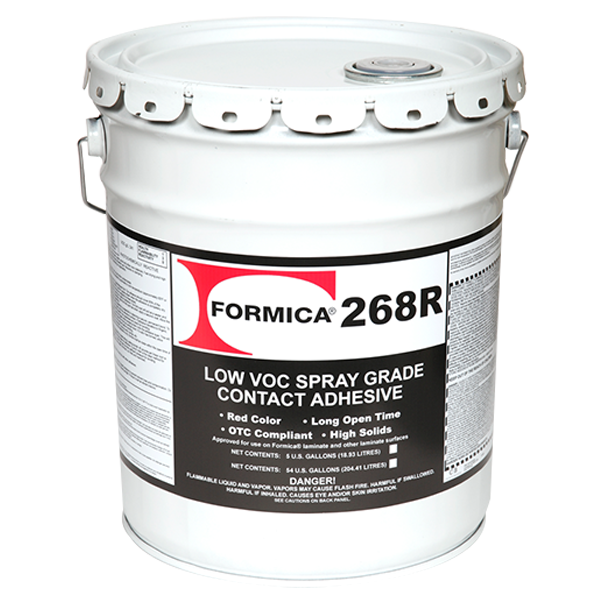 F268 Low VOC Bulk Contact Adhesive, Red, 5 Gallon Pail