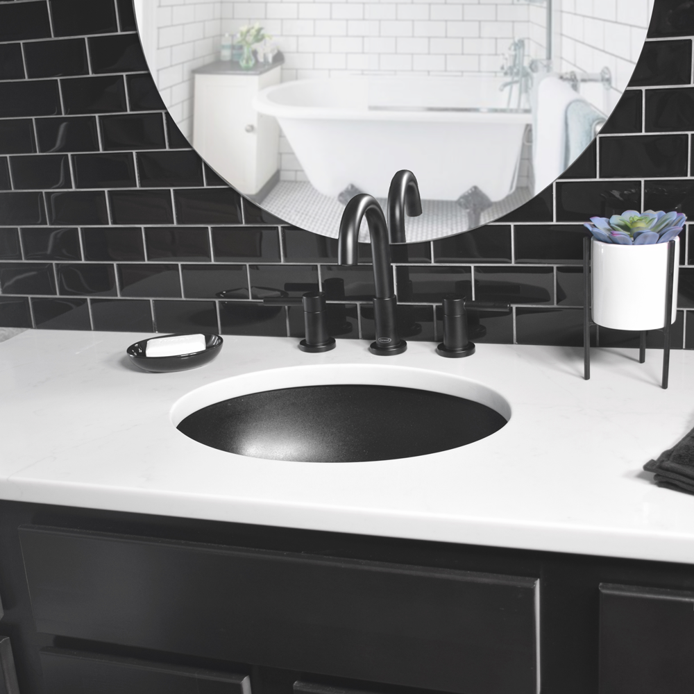 Q-306 Quartz Undermount Single Bowl Vanity Sink, 19" x 15" x 5-1/2", Bisque