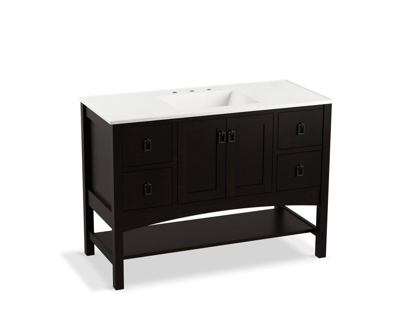 Kohler K-99557-1WT Marabou 48 in. Bathroom Vanity Cabinet