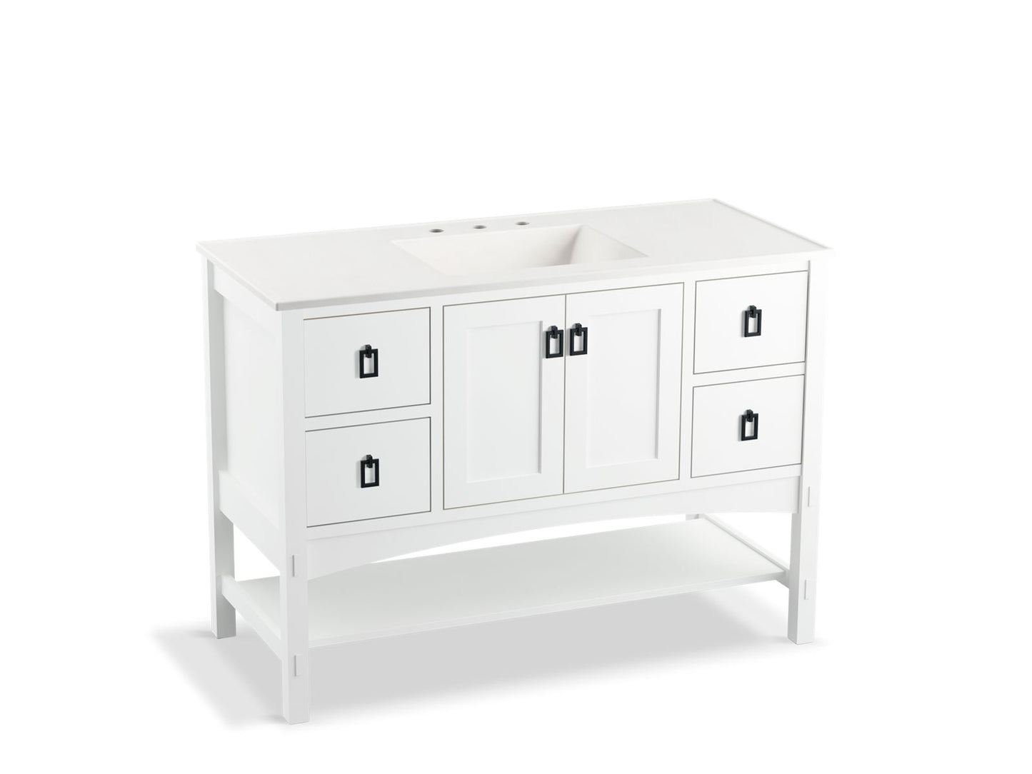 Kohler K-99557-1WT Marabou 48 in. Bathroom Vanity Cabinet