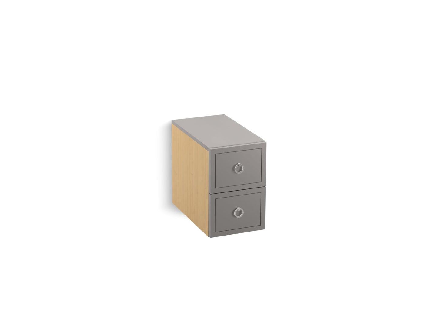 Kohler K-99671-1WH Jacquard Two-Drawer Bridge