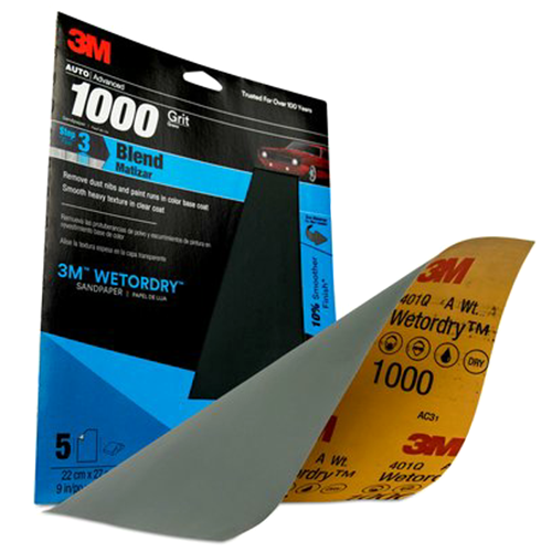9" x 11" 1200 Grit Silicon Carbide Abrasive Sheet (5/Pack)