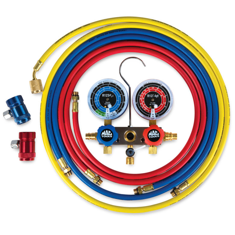 Mac Tools ACR1234YF R1234yf Aluminum Manifold Gauge Set - 60 in. Hose
