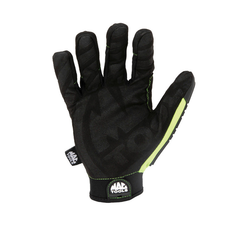Mac Tools MACIMPA-G-L Impact Gloves - Hi-Visibility Green - Large