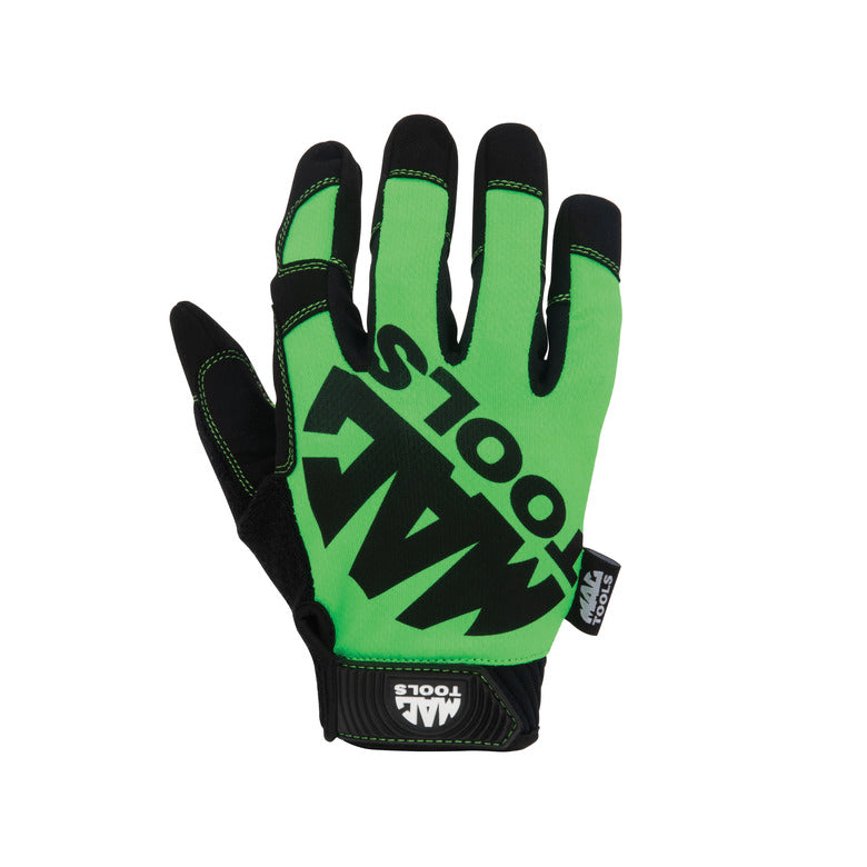 Mac Tools MACMCHTA-G-L Mechanic Touch Gloves - Hi-Visibility Green - Large