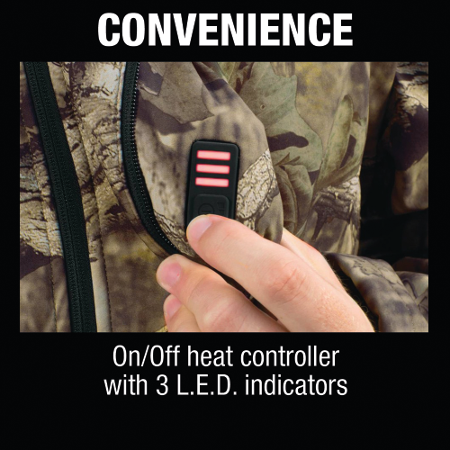 Makita DCJ201Z2XL 18V LXT Lithium‑Ion Cordless Mossy Oak Heated Jacket, Jacket Only (Camo, 2XL)