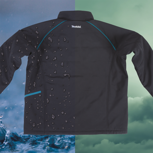 Makita DCJ205ZL 18V LXT Lithium‑Ion Cordless Heated Jacket, Jacket Only (Black, L)