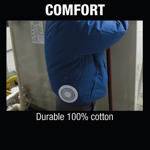 Makita DFJ304Z3XL 18V LXT Lithium‑Ion Cordless Cotton Fan Jacket, Jacket Only (3XL)