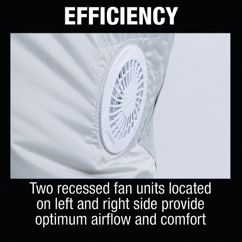 Makita DFJ405Z2XL 18V LXT Lithium‑Ion Cordless UV Resistant Fan Jacket, Jacket Only (2XL)