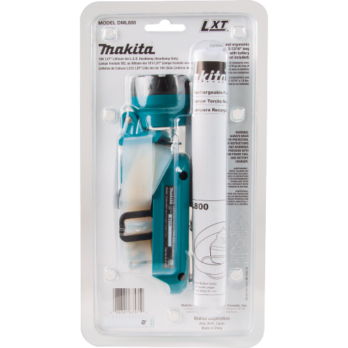 Makita DML800 18 V LXT Lithium‑Ion Cordless L.E.D. Headlamp, Headlamp Only