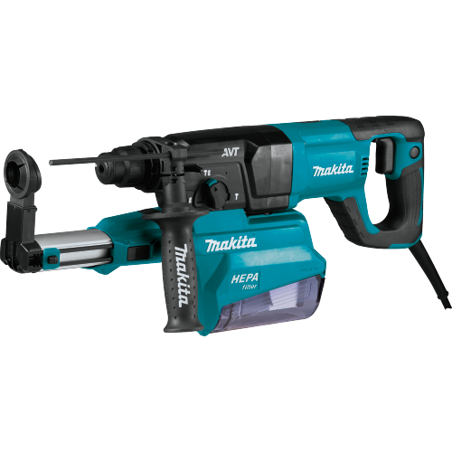 Makita HR2661 1 in. SDS‑PLUS AVT Rotary Hammer, w/ HEPA Dust Extractor (D‑handle)