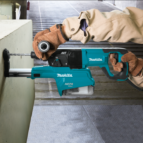 Makita HR2661 1 in. SDS‑PLUS AVT Rotary Hammer, w/ HEPA Dust Extractor (D‑handle)