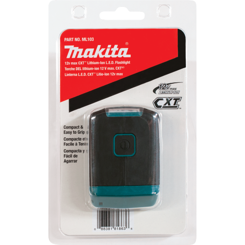 Makita ML103 12 V max CXT Lithium‑Ion Cordless L.E.D. Flashlight, Flashlight Only