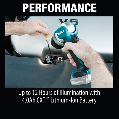 Makita ML106 12 V max CXT Lithium‑Ion Cordless Adjustable Beam L.E.D. Flashlight, Flashlight Only