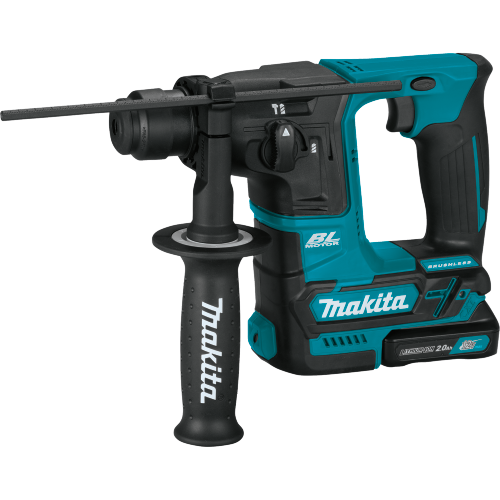 Makita RH01R1 12 V max CXT Lithium‑Ion Brushless Cordless 5/8 in. Rotary Hammer Kit, accepts SDS‑PLUS bits (2.0Ah)