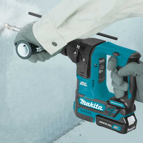 Makita RH01R1 12 V max CXT Lithium‑Ion Brushless Cordless 5/8 in. Rotary Hammer Kit, accepts SDS‑PLUS bits (2.0Ah)