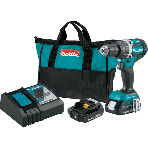 Makita XPH12R 18 V LXT Lithium‑Ion Compact Brushless Cordless 1/2 in. Hammer Driver‑Drill Kit (2.0Ah)