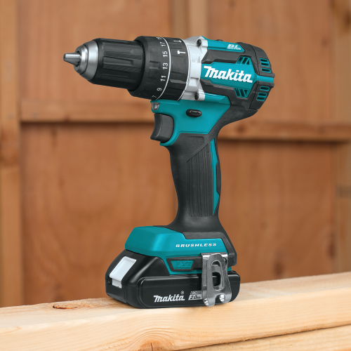 Makita XPH12R 18 V LXT Lithium‑Ion Compact Brushless Cordless 1/2 in. Hammer Driver‑Drill Kit (2.0Ah)
