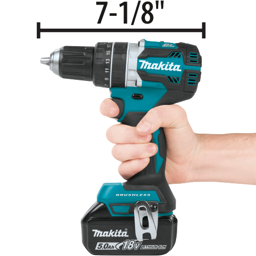 Makita XPH12T 18 V LXT Lithium‑Ion Compact Brushless Cordless 1/2 in. Hammer Driver‑Drill Kit (5.0Ah)