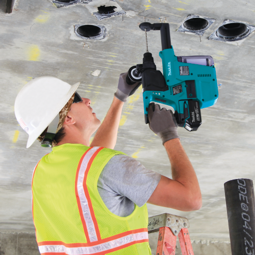 Makita XRH011TX 18 V LXT Lithium‑Ion Brushless Cordless 1 in. SDS‑PLUS Rotary Hammer Kit, w/ HEPA Dust Extractor (5.0Ah)