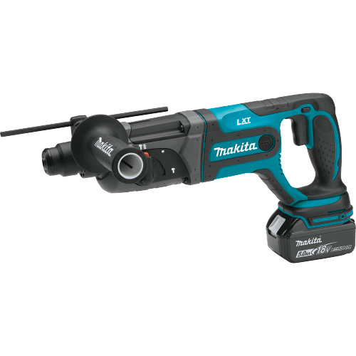 Makita XRH04T 18 V LXT Lithium‑Ion Cordless 7/8 in. SDS‑PLUS Rotary Hammer Kit, (5.0Ah)