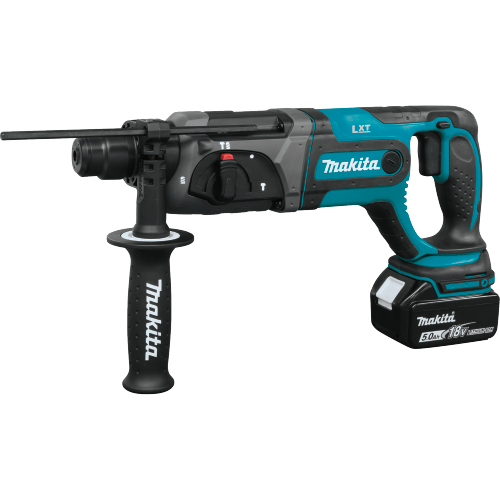Makita XRH04T 18 V LXT Lithium‑Ion Cordless 7/8 in. SDS‑PLUS Rotary Hammer Kit, (5.0Ah)
