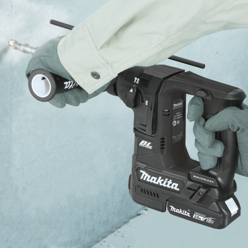 Makita XRH06RB 18 V LXT Lithium‑Ion Sub‑Compact Brushless Cordless 11/16 in. SDS‑PLUS Rotary Hammer Kit (2.0Ah)