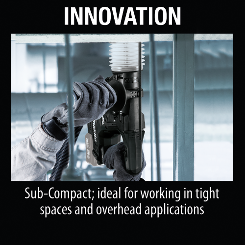 Makita XRH06ZB 18 V LXT Lithium‑Ion Sub‑Compact Brushless Cordless 11/16 in. SDS‑PLUS Rotary Hammer, Tool Only