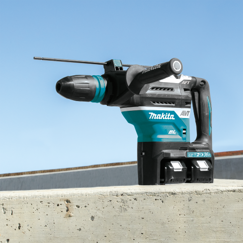Makita XRH07PTUN 36 V (18 V X2) LXT Brushless 1‑9/16 in. SDS‑MAX Advanced AVT Rotary Hammer Kit, AFT, AWS (5.0Ah)