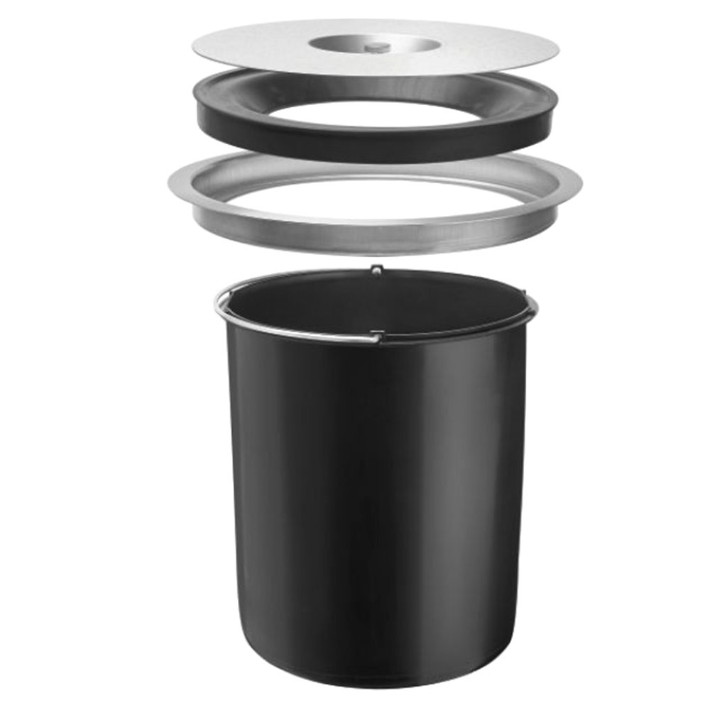 20 Liter Counter-Mount Waste Container, Black