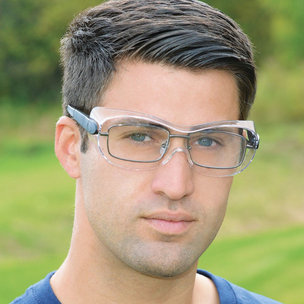 Low Profile OTG Safety Glass, Anti-Fog, Clear