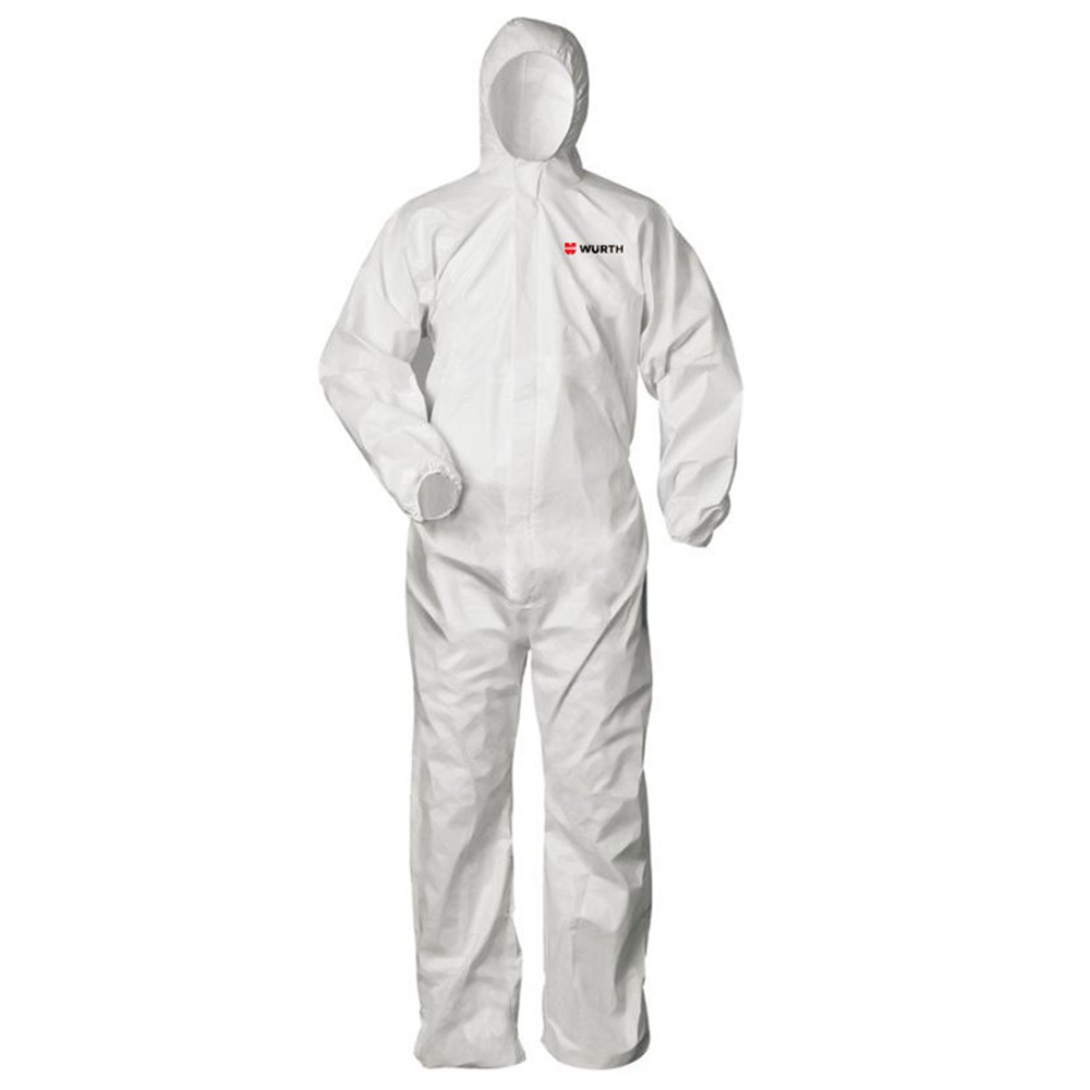 Disposable Coveralls with Cuffed Wrists/Elastic Waist/Ankles, Triple Extra Large