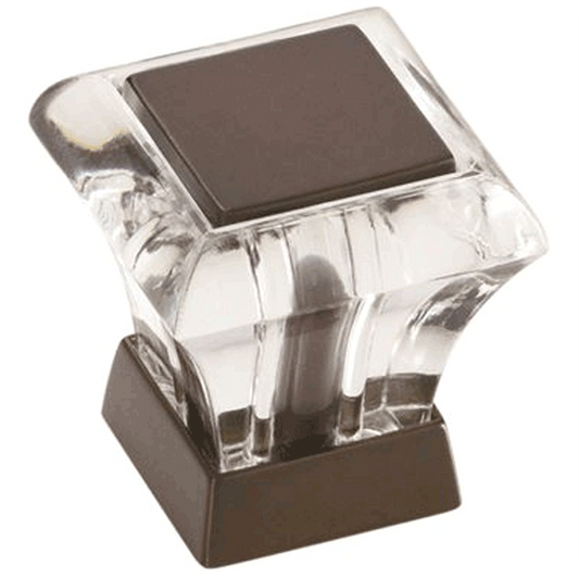 1-1/16" ABERNATHY Acrylic Knob, Caramel Bronze