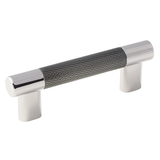3"/96mm Esquire T-Bar Pull, Polished Nickel/Gunmetal