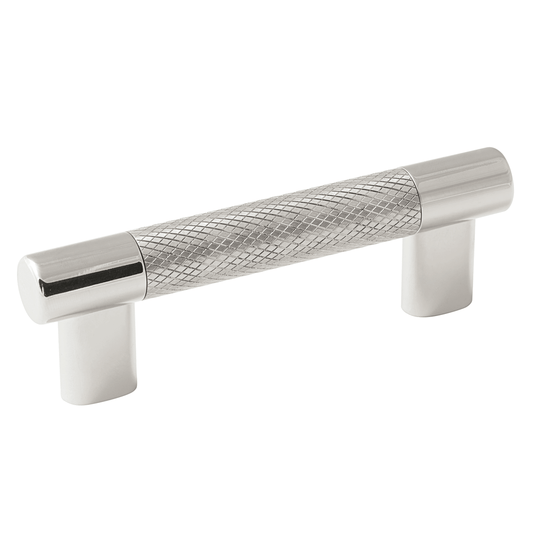 3"/96mm Esquire T-Bar Pull, Polished Nickel/Stainless Steel