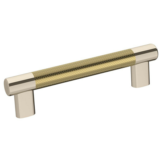 128mm Esquire T-Bar Pull, Polished Nickel/Golden Champagne
