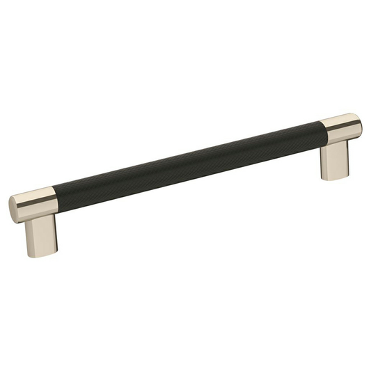 203mm Esquire T-Bar Pull, Polished Nickel/Black Bronze