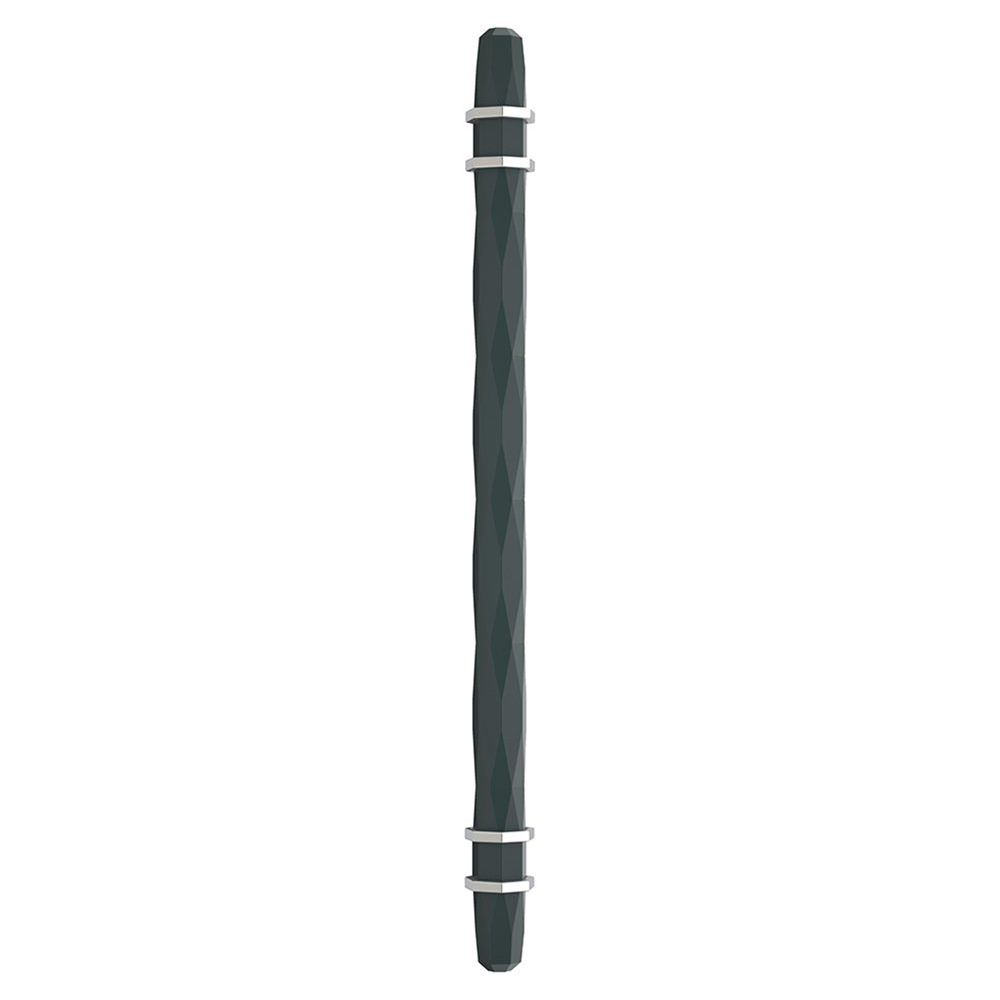 203mm London Cabinet Pull, Black Chrome/Polished Chrome
