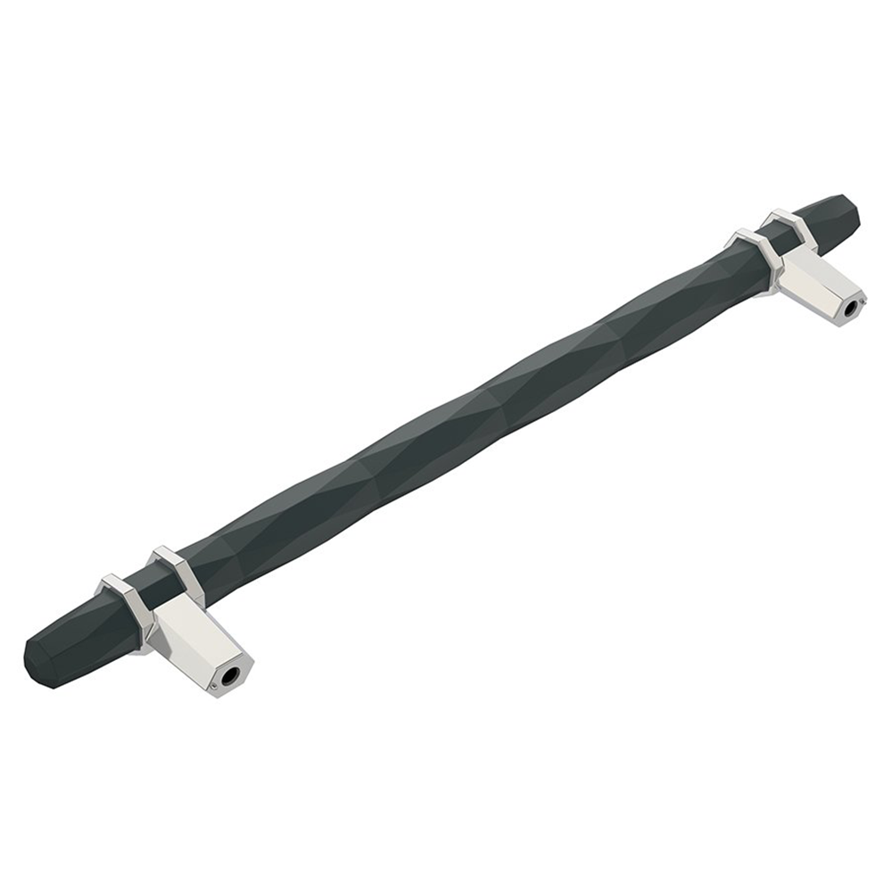 203mm London Cabinet Pull, Golden Champagne/Black Chrome