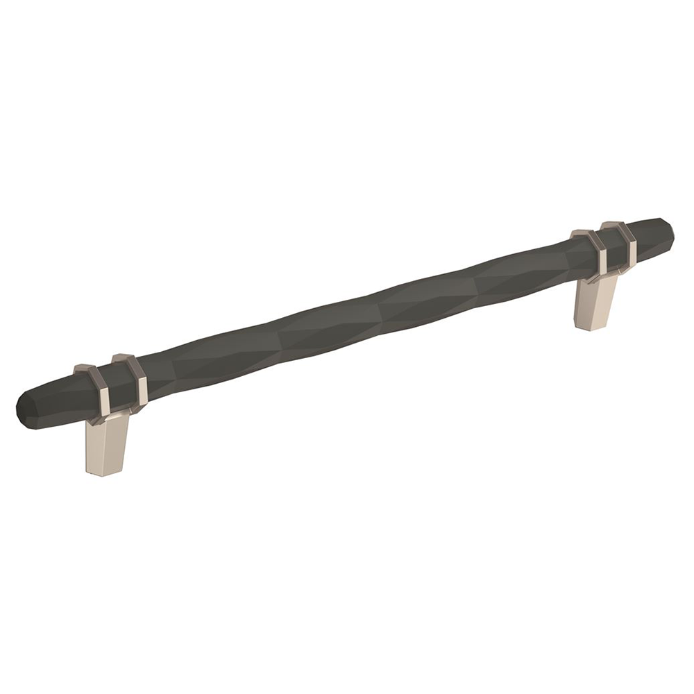 203mm London Cabinet Pull, Black Bronze/Satin Nickel