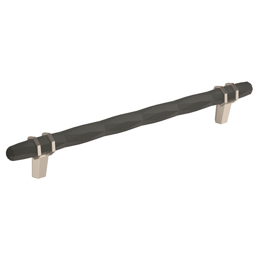 203mm London Cabinet Pull, Black Bronze/Satin Nickel
