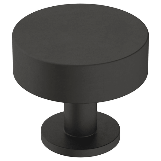 1-1/4" Radius Mushroom Knob, Matte Black Finish