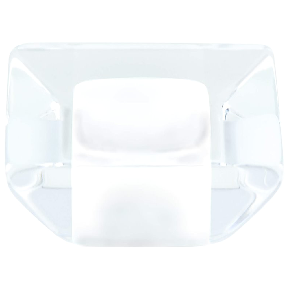 1-5/16" Core Acrylic Knob, Transparent White