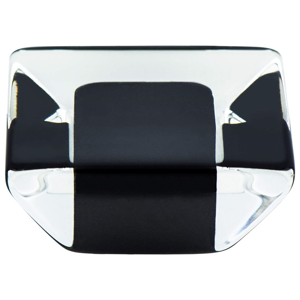 1-5/16" Core Acrylic Knob, Transparent Black