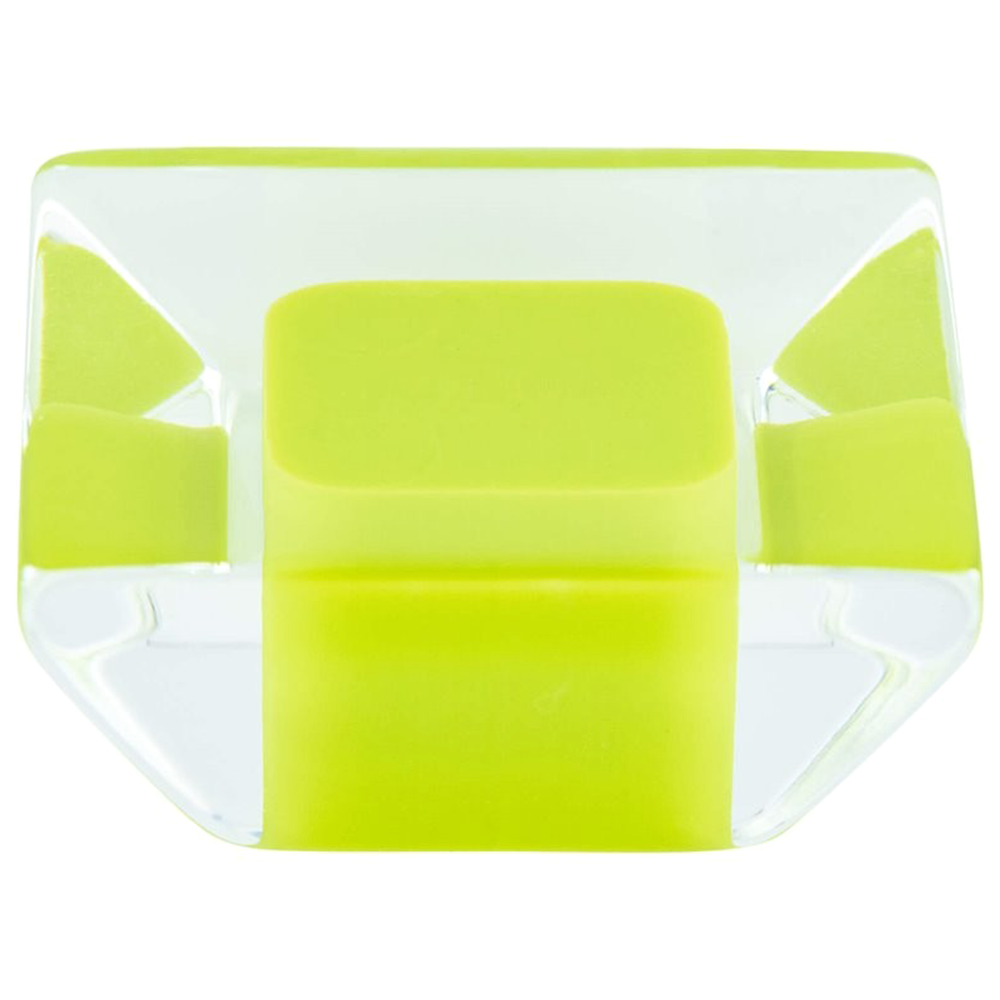1-5/16" Core Acrylic Knob, Transparent Lime