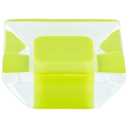 1-5/16" Core Acrylic Knob, Transparent Lime