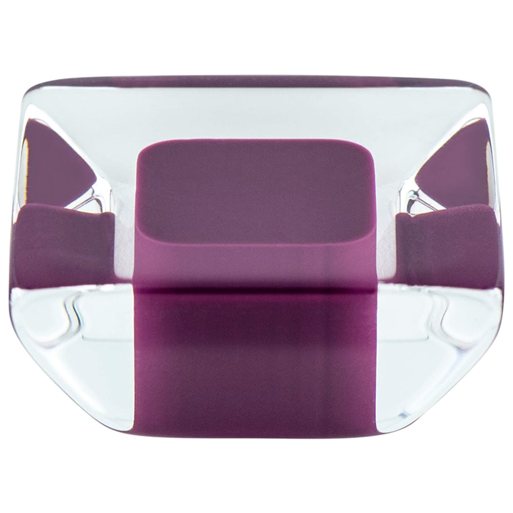 1-5/16" Core Acrylic Knob, Transparent Violet