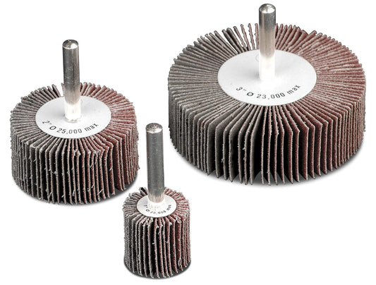 CGW Abrasives 37104 Aluminum Oxide Flap Wheels, 1/4 in. Shank